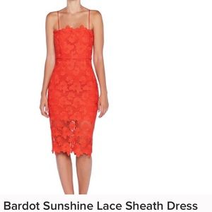 Bardot Lace Sheath Dress